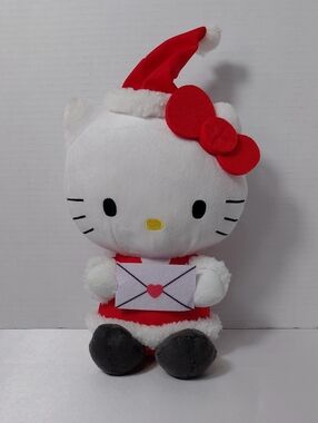 2021 Hello Kitty Santa Holding An Envelope Holiday Plush